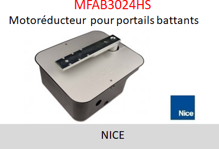 Motoréducteur NICE pour portails battants