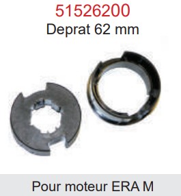 [51526200] ADAPTATEUR DEPRAT 62 MM POUR MOTEUR NICE ERA M