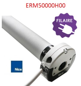 [ERM50000H00 ou EMH5012] MOTEUR TUBULAIRE NICE Ø45 MM 50 NM AVEC SECOURS